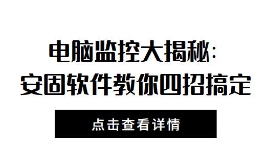 电脑监控大揭秘：安固软件教你四招搞定