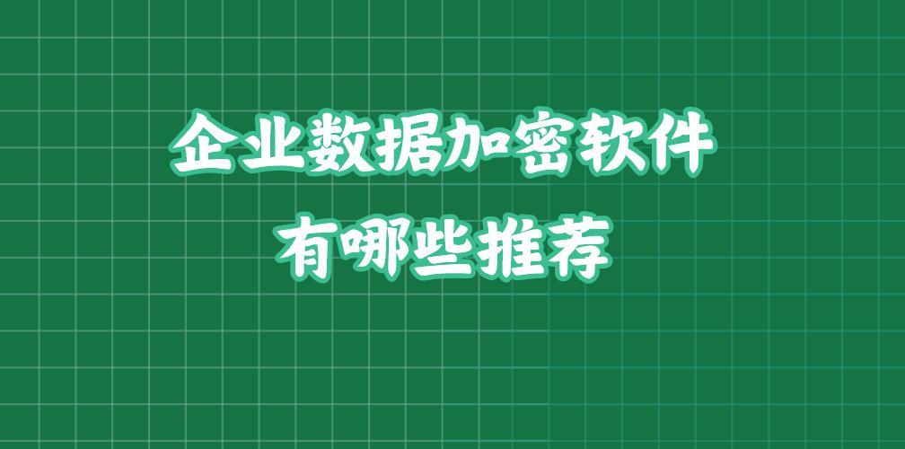 企业数据加密软件有哪些推荐？2025年八款宝藏级企业数据加密APP